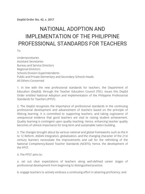 deped order no. 42 s. 2017|Microsoft Word .